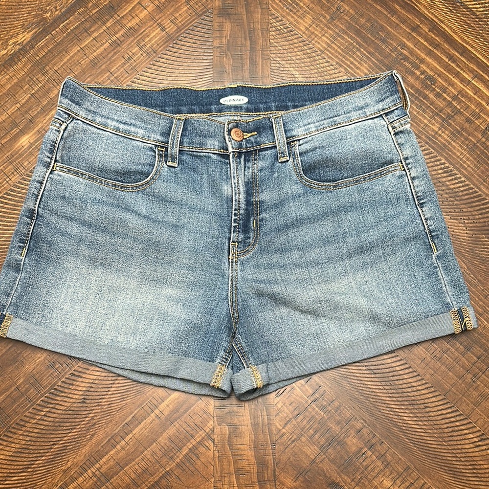 Old Navy Blue Jean Shorts with Distressed Look